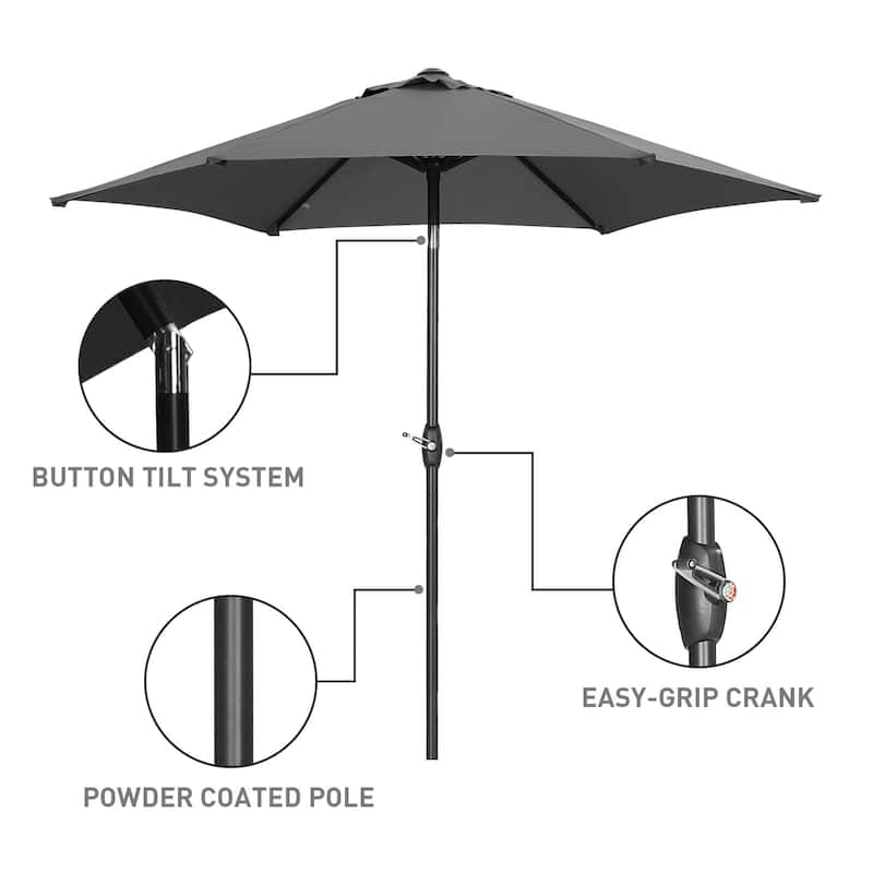 Ainfox 9ft Outdoor Patio Umbrella Without Base for Garden, Patio, Swimming Pool