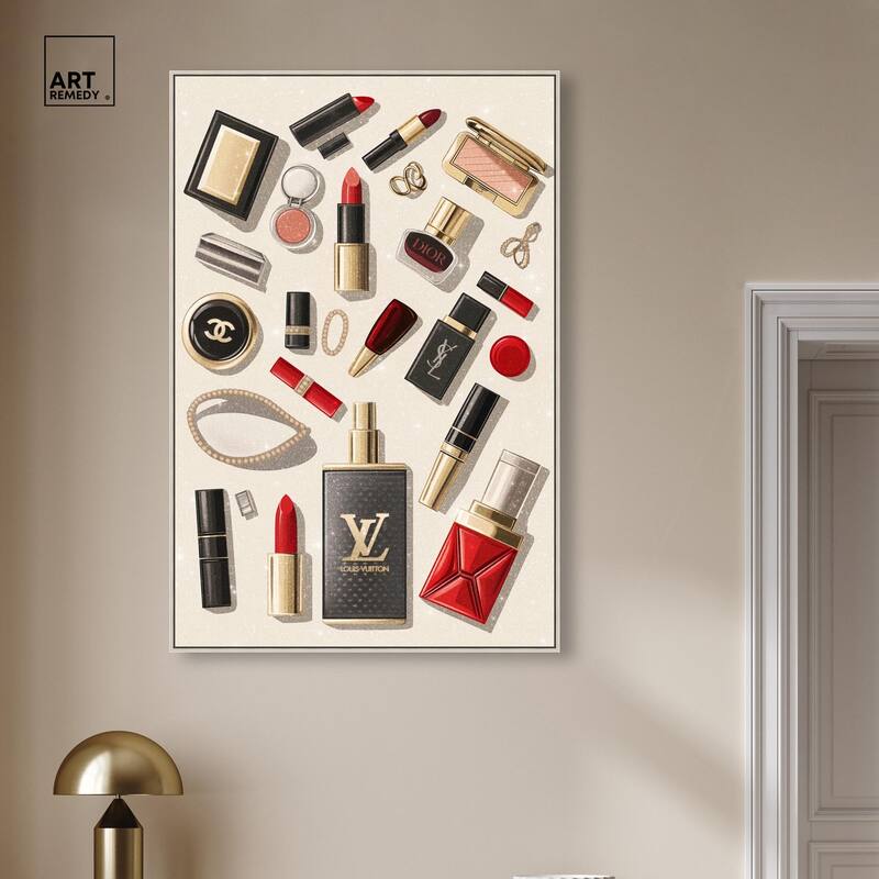 Luxury Makeup Collection Canvas by Art Remedy