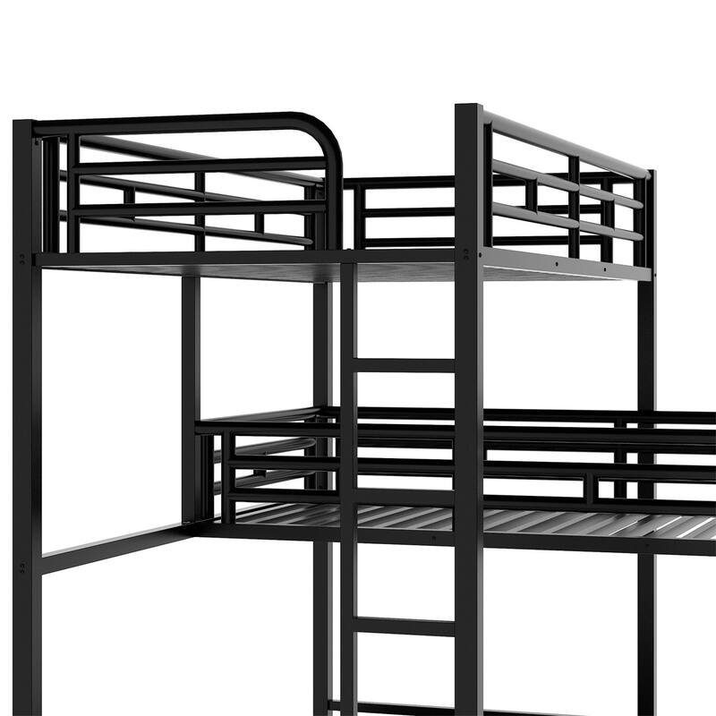 Merax L-shaped Metal Triple Twin Size Bunk Bed