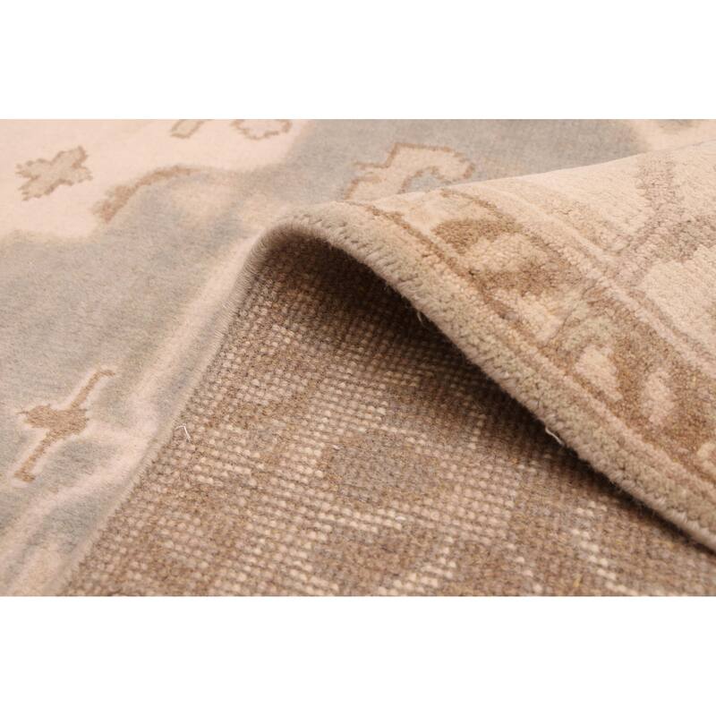 ECARPETGALLERY Hand-knotted Royal Oushak Grey Wool Rug - 8'2 x 10'0