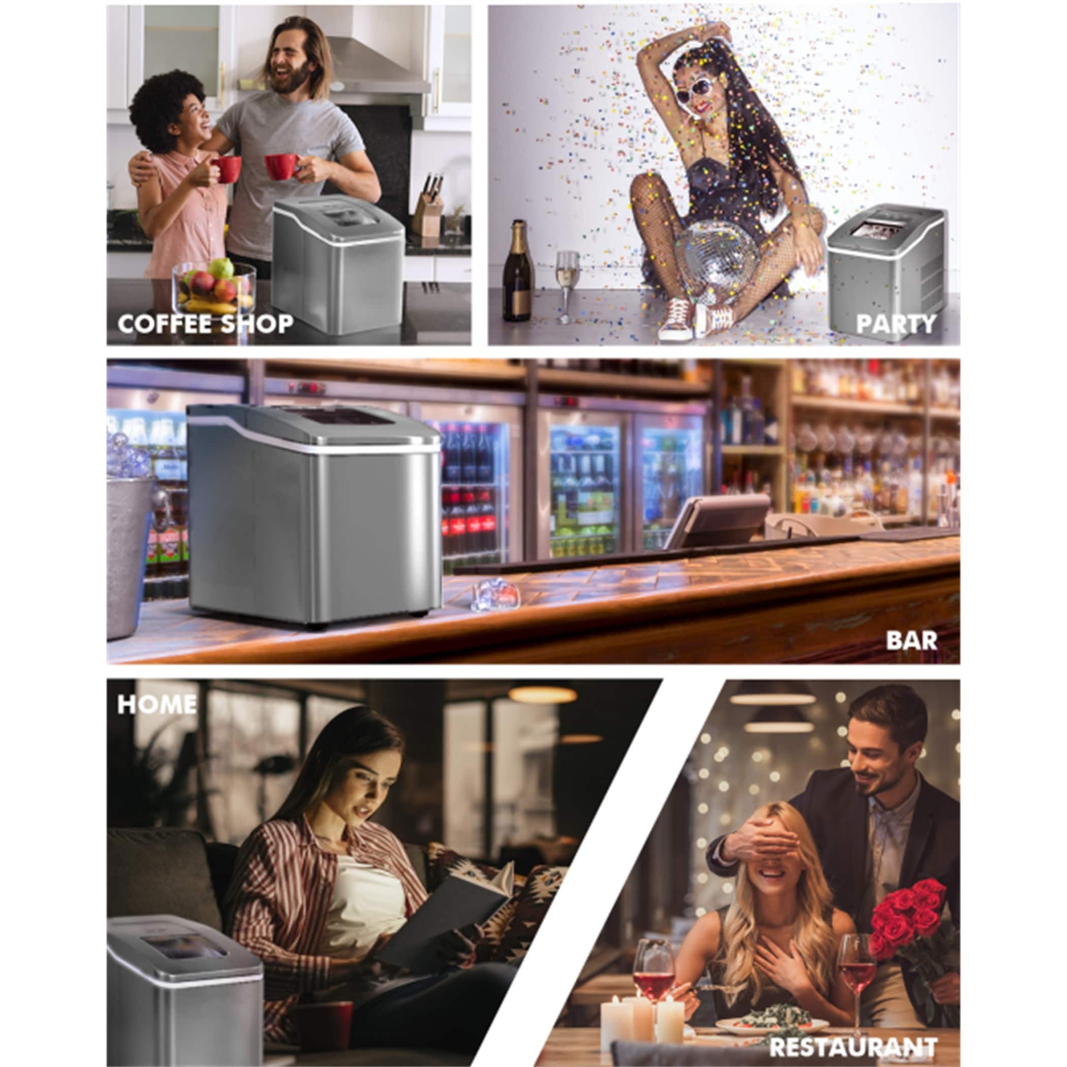 Ice Maker Machine Countertop-Portable Ice Cube Makers 26 lbs in 1 hrs - On  Sale - Bed Bath & Beyond - 32893479