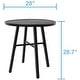 preview thumbnail 8 of 12, MAISON ARTS Outdoor Bistro Table Round Metal Patio Dining Table Small Side End Table Outdoor Furniture Table