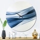 preview thumbnail 7 of 9, Designart 'Glittering Light Blue Pattern' Oversized Modern Wall Clock 29 in. wide x 29 in. high