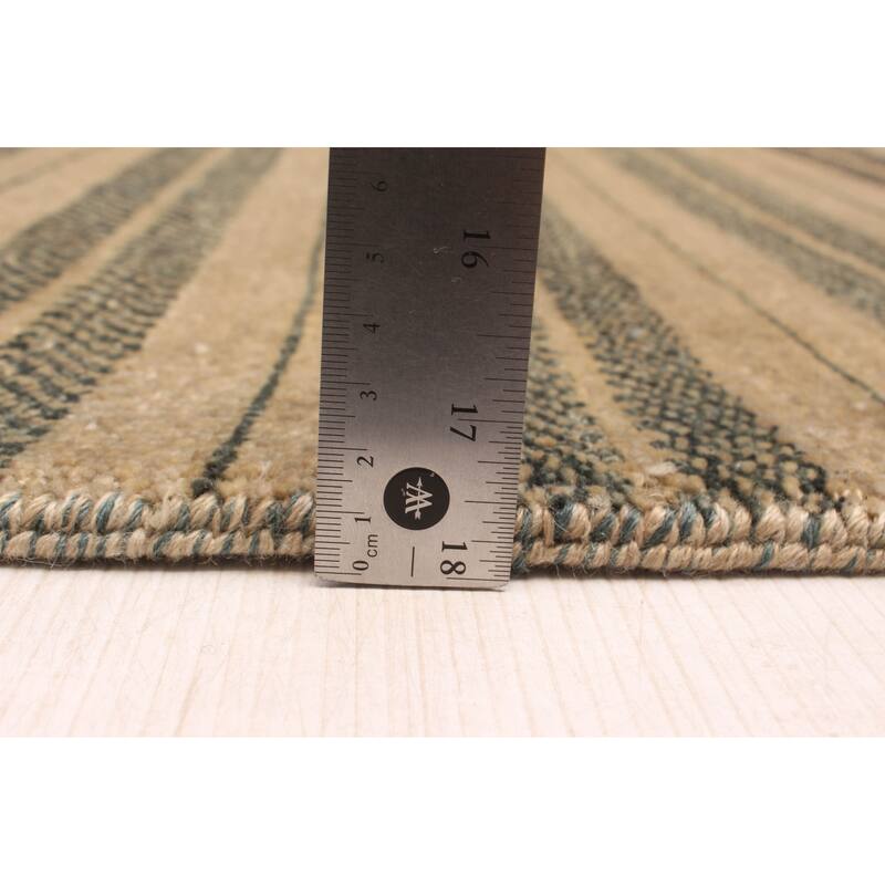 ECARPETGALLERY Hand-knotted Peshawar Ziegler Khaki Wool Rug - 4'2 x 6'3