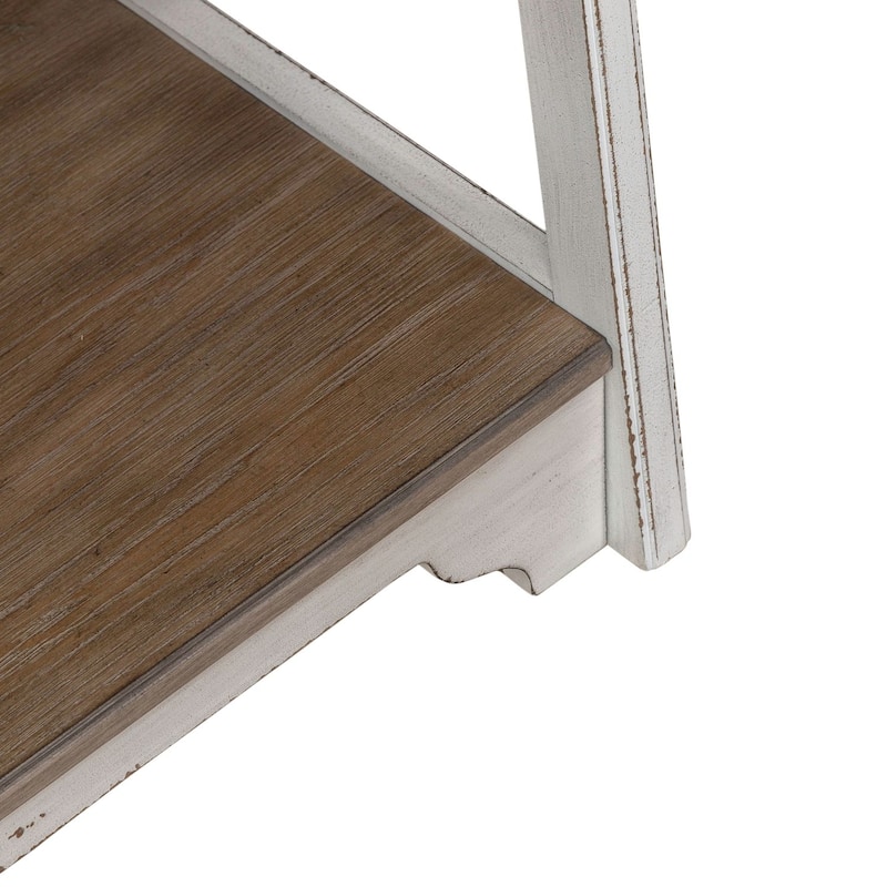 Liberty Furniture Magnolia Manor Leaning Pier Display Bookcase - Width 28" x Depth 17" x Height 72"
