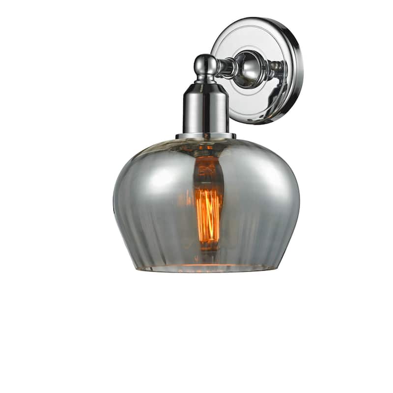Innovations Lighting Olympia Single Light 11" Tall Bathroom Sconce - Polished Chrome / Smoked