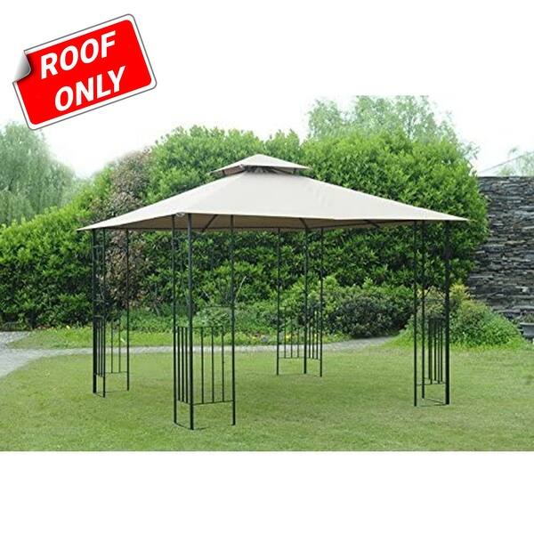Shop Sunjoy Replacement Canopy Set For L Gz812pst B 10x10 Cross Aim Gazebo Overstock 20749121