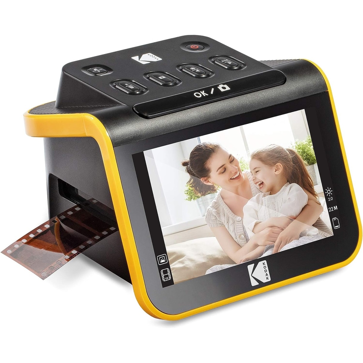 KODAK Slide N SCAN Film and Slide Scanner with Large 5” LCD Screen, Convert Color & B&W Negatives & Slides 35mm, 126, 110 Film N