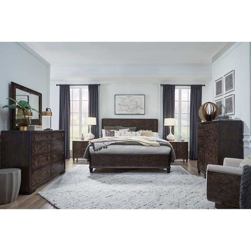 Magnussen Home Rowan Espresso Panel Bed