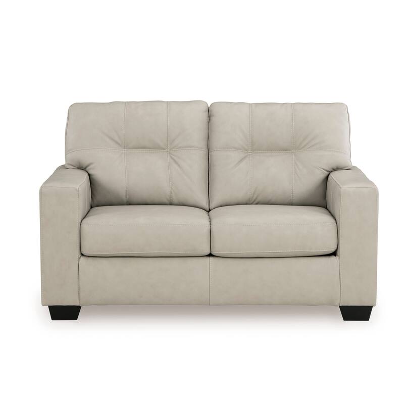 Roundhill Furniture Holmes Leather Upholstered Loveseat
