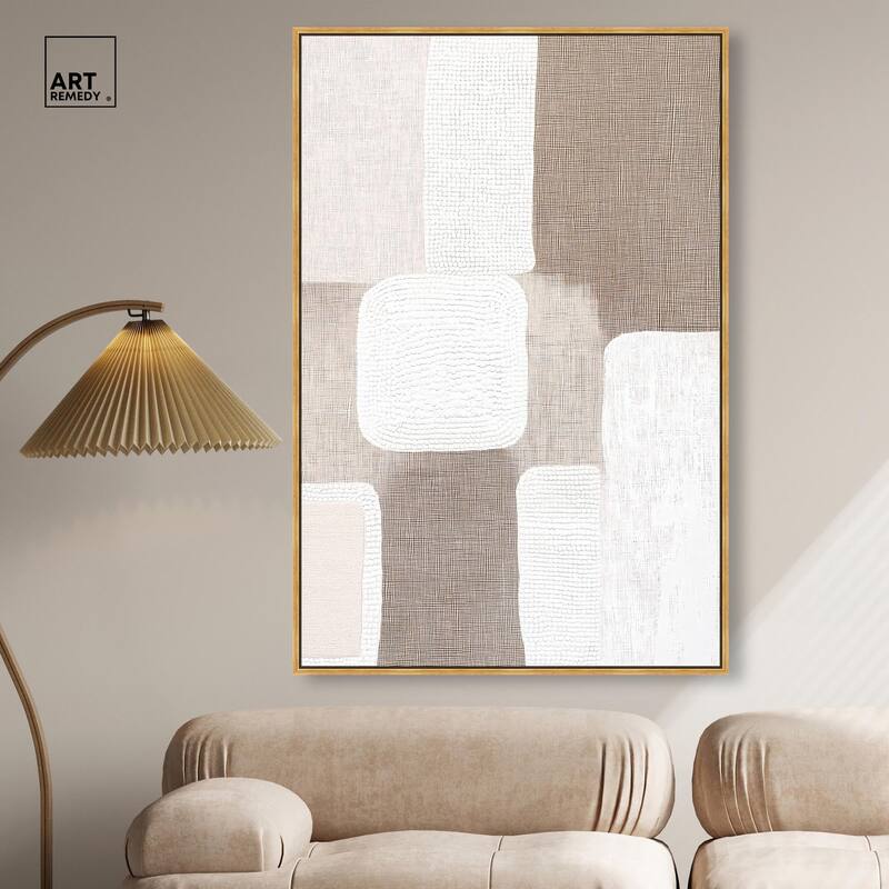 Stucco Squares I Canvas by Art Remedy