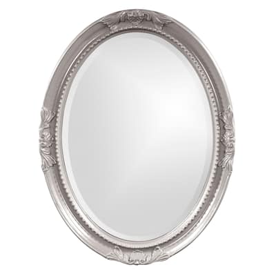 Allan Andrews Queen Ann Mirror - Glossy Nickel - 25" x 33" x 2