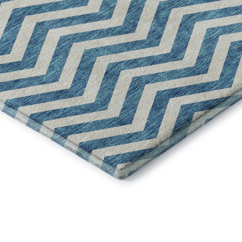 Premium Washable Super Soft Modern Chevron Mayfield Rug