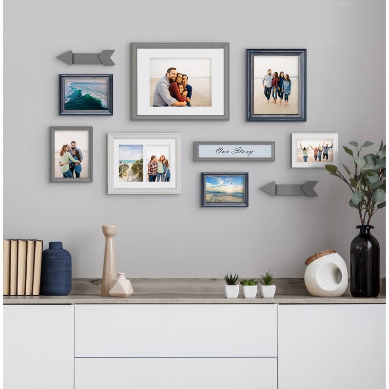 Kate and Laurel Bordeaux Expression Gallery Wall Kit