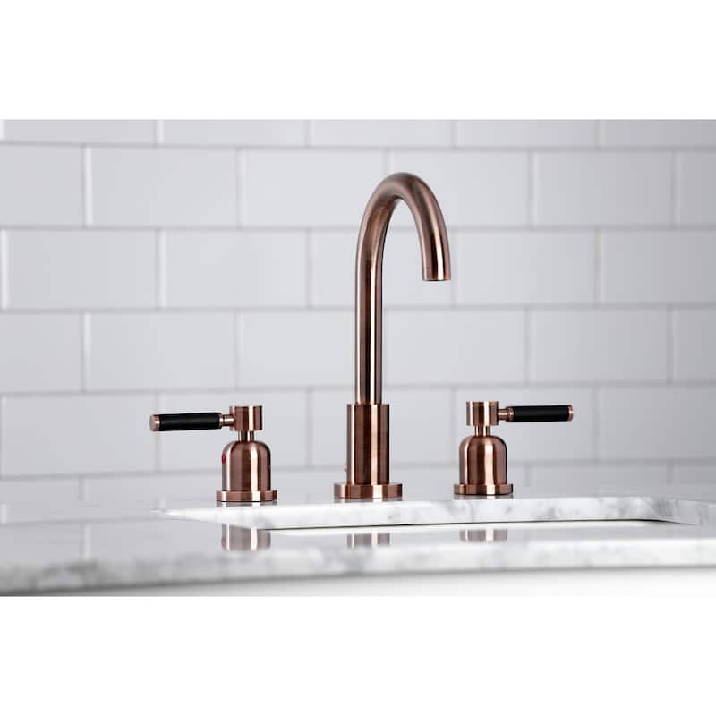 Kingston Brass Kaiser 1.2 GPM Deck Mounted Widespread Bathroom Faucet