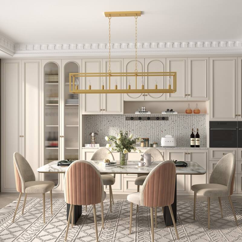 Acroma 8 - Light Kitchen Island Linear Chandelier-UL Certified