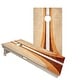 preview thumbnail 1 of 4, Retro Wood Curved Stripes Regulation 2x4 Cornhole Board Set All-Weather - Include Carrying Case