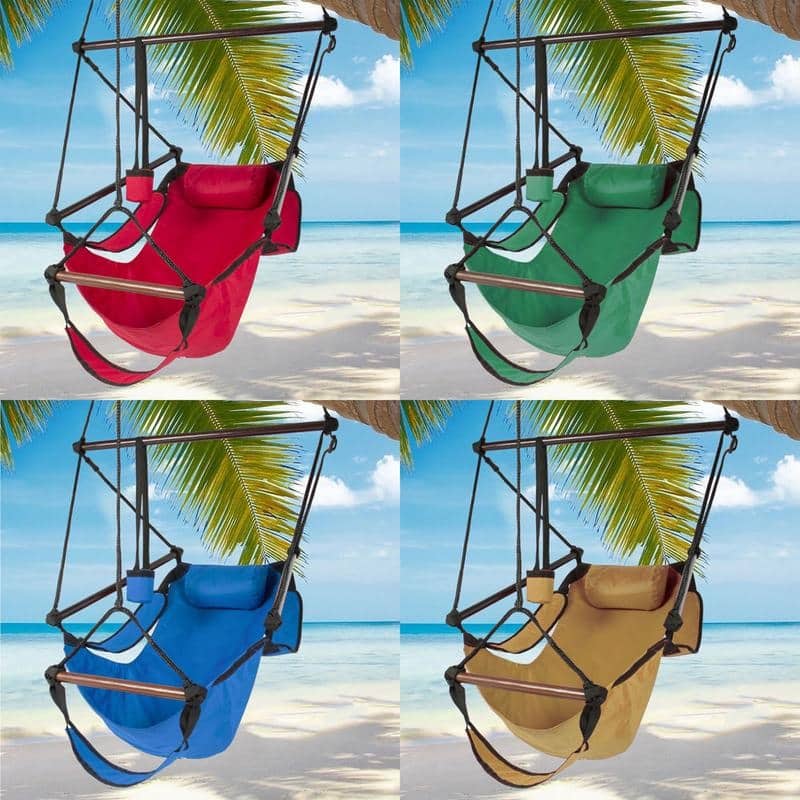 Well-equipped S-shaped Hook S-hook Cacolet Green Hanging Seat Hammock Chairs