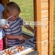 preview thumbnail 8 of 13, Backyard Discovery Sweetwater Cedar Wooden Playhouse with Play Kitchen - 3'6" x 3'10"