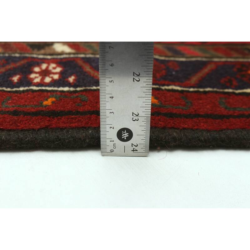 ECARPETGALLERY Hand-knotted Andelz Red Wool Rug - 3'1 x 4'6