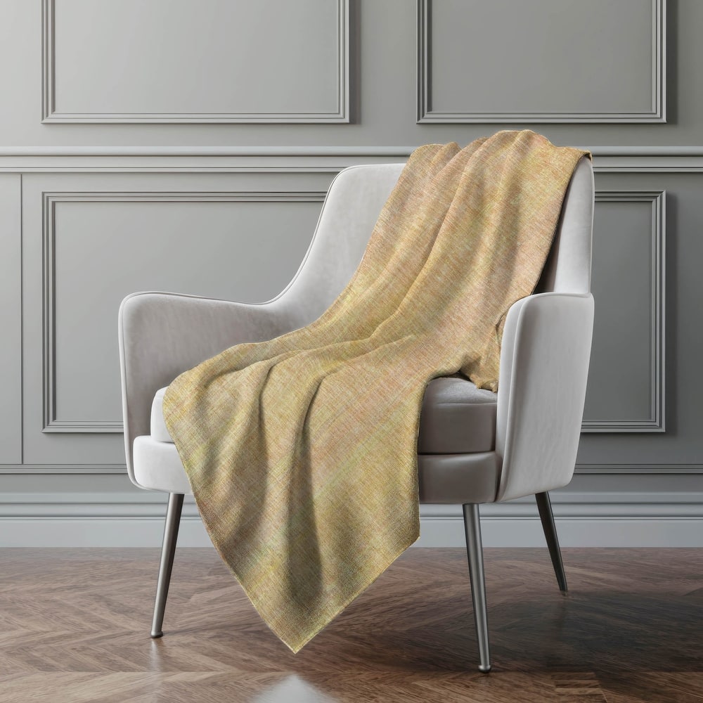 Premium Machine Washable Ombre Solid Sherpa Throw Blanket