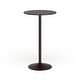 preview thumbnail 1 of 1, Carson Carrington Storfosna Black Round Top with Black Leg And Base Metal Bar Table Round - 4 Seat/4