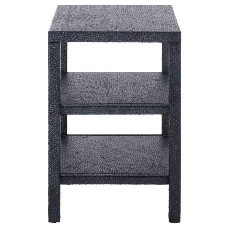 SAFAVIEH Ozden Raffia Light Natural 2-Shelf Accent Table - 17.2" W x 15.1" L x 23.5" H - 17"W x 15"D x 24"H