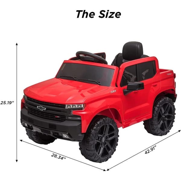 dimension image slide 2 of 3, 12V Kids Ride on Truck