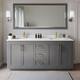 Option Dark Gray / White Quartz Top / Brushed Gold