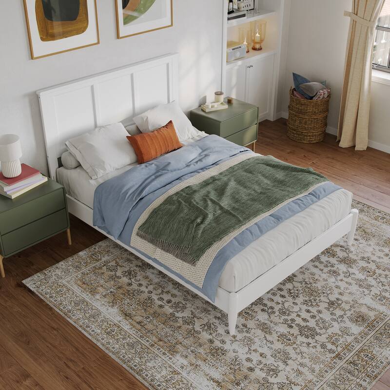 Charlotte Solid Wood Low Profile Platform Bed