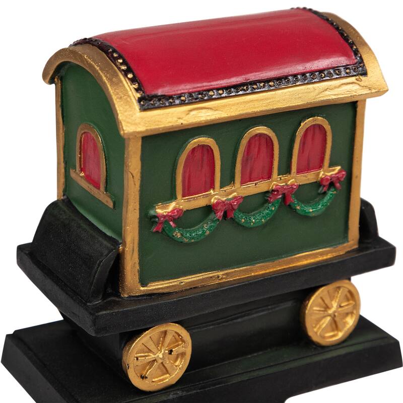 Set of 4 Merry Christmas Train Stocking Holders 5"