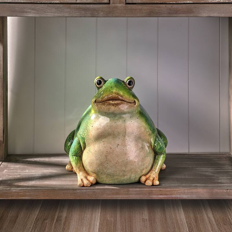 13" Terracotta Bull Frog