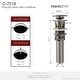 preview thumbnail 37 of 42, STYLISH Pop-Up Bathroom Sink Drain with Overflow D-701