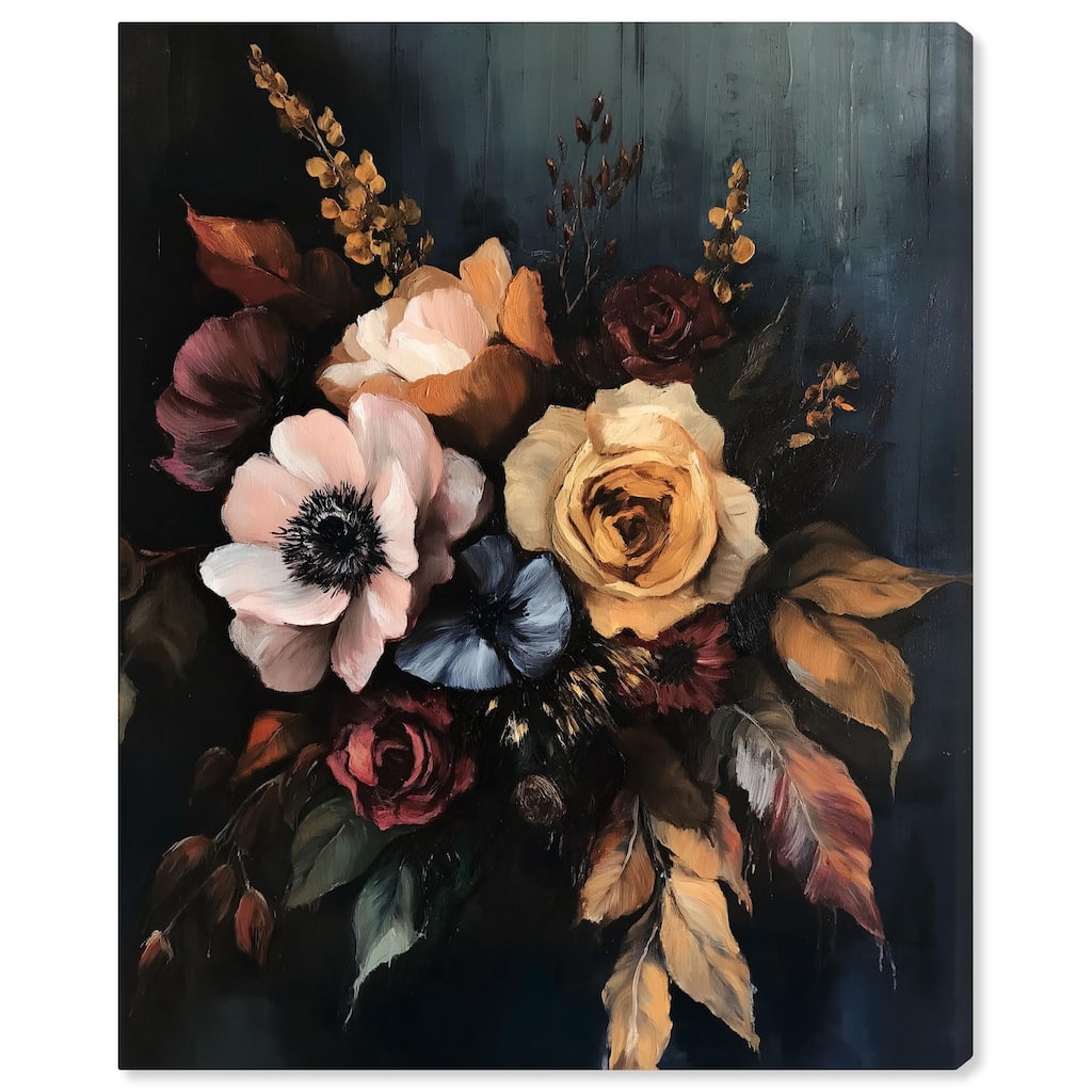Dark Roses Beauty I Canvas by Art Remedy, Gallery Wrapped