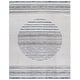preview thumbnail 7 of 24, SAFAVIEH Alamo Centa Modern Rustic Rug 8' x 10' - Ivory/Navy - Rectangle