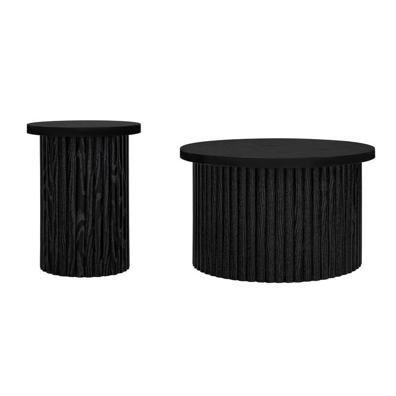 Coffee Table Set of 2 ,Round Coffee Table,Modern Side Tables Accent End Table for Living Room ,Apartment