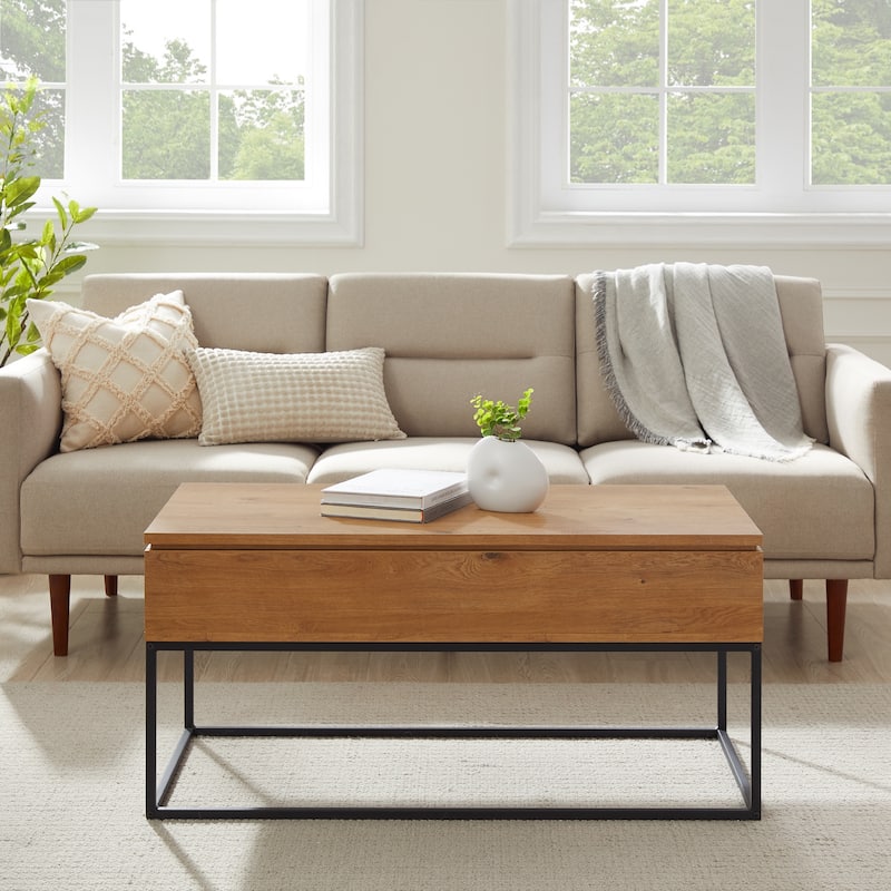 Middlebrook 40-inch Lift-Top Coffee Table - English Oak