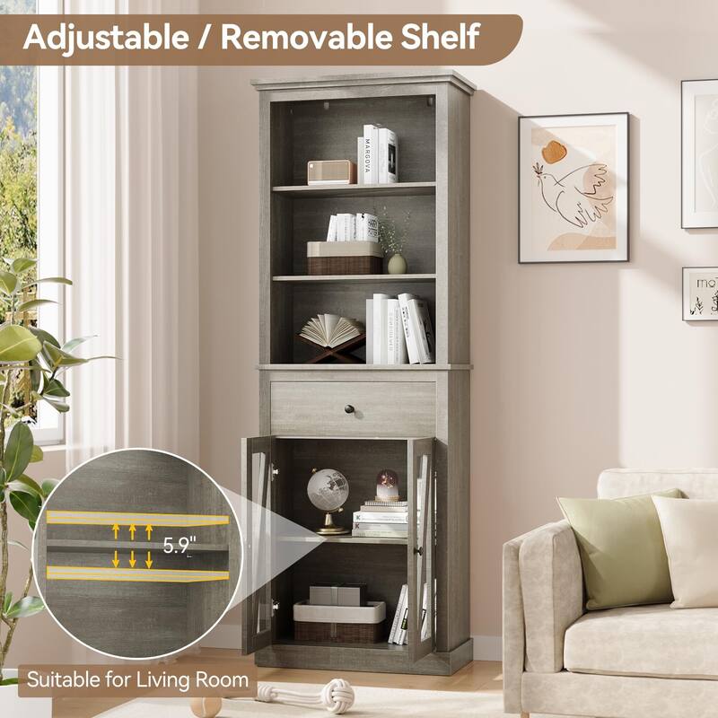 Tall Bathroom Cabinet Storage, Storage Cabinet with Drawers
