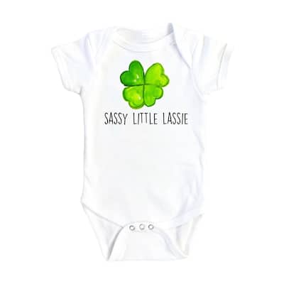 irish Lassie - Baby Boy Girl Clothes Infant Bodysuit Funny Cute Newborn
