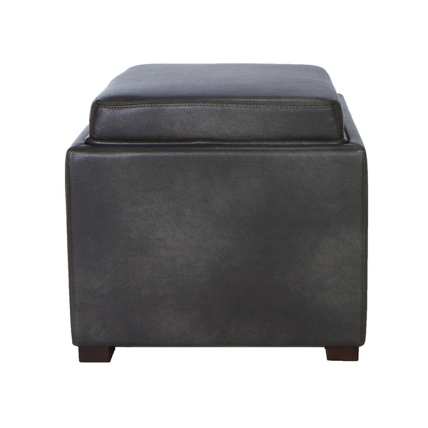 Storage cube ottoman with tray sale