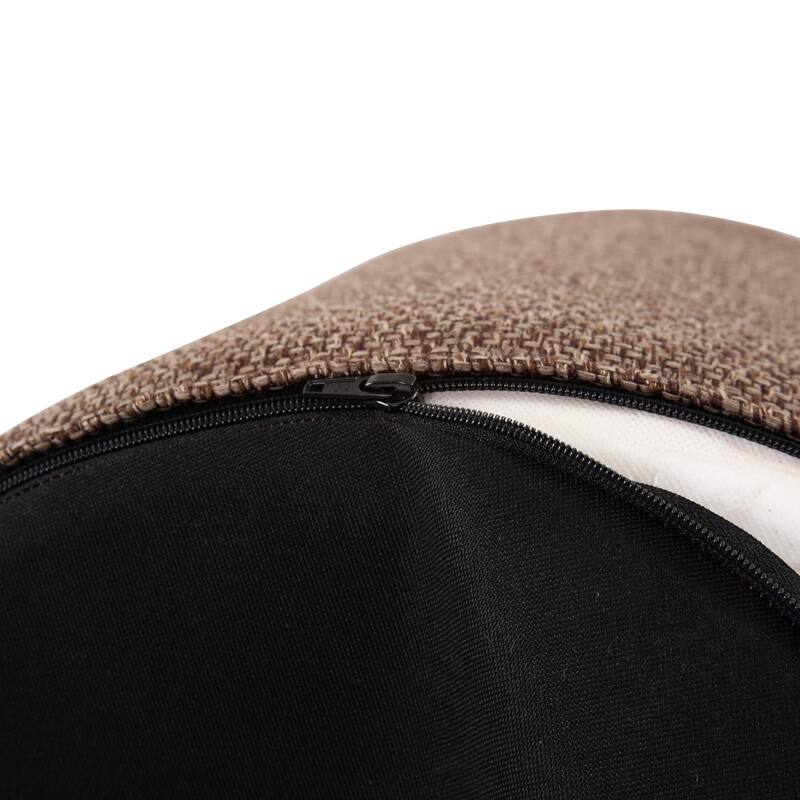 Allan Andrews No Tip Cylinder Ottoman with Cover, Panama Collection