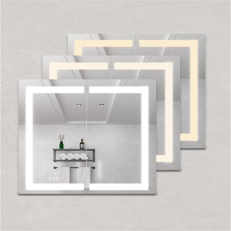 36x30 inch Medicine Cabinet with LED Vanity Mirror