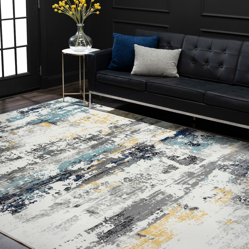 Eternal Industrial Abstract Indoor Area Rug
