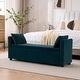 preview thumbnail 7 of 72, Velvet/Leather Storage Bench for Bedroom,End of Bed Bench for King Size Bed, Modern Upholstered Long Ottoman Bench for Entryway