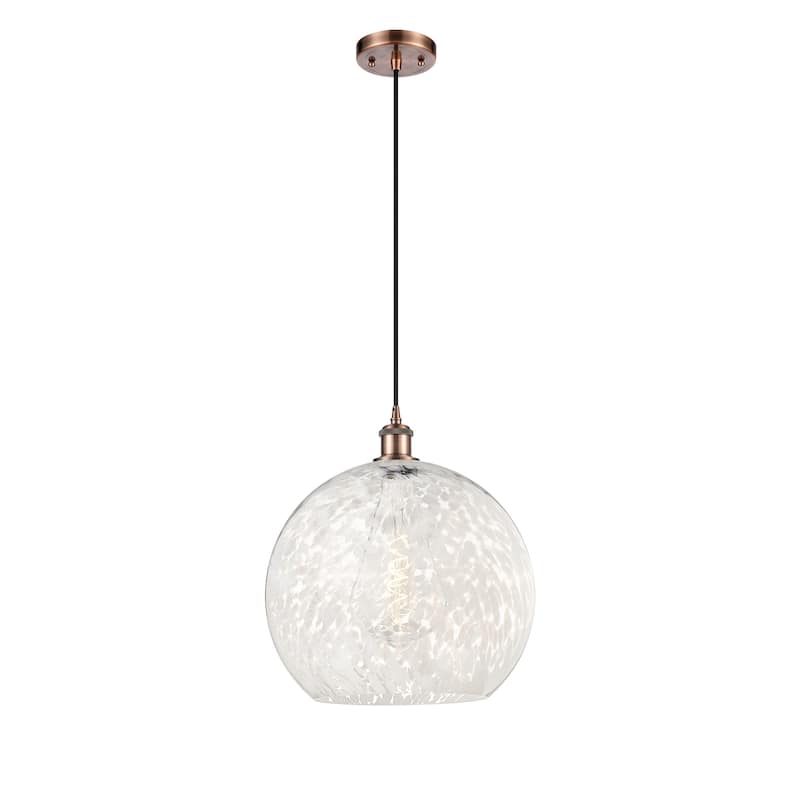 Innovations Lighting 516-1P-17-14 White Mouchette Pendant White
