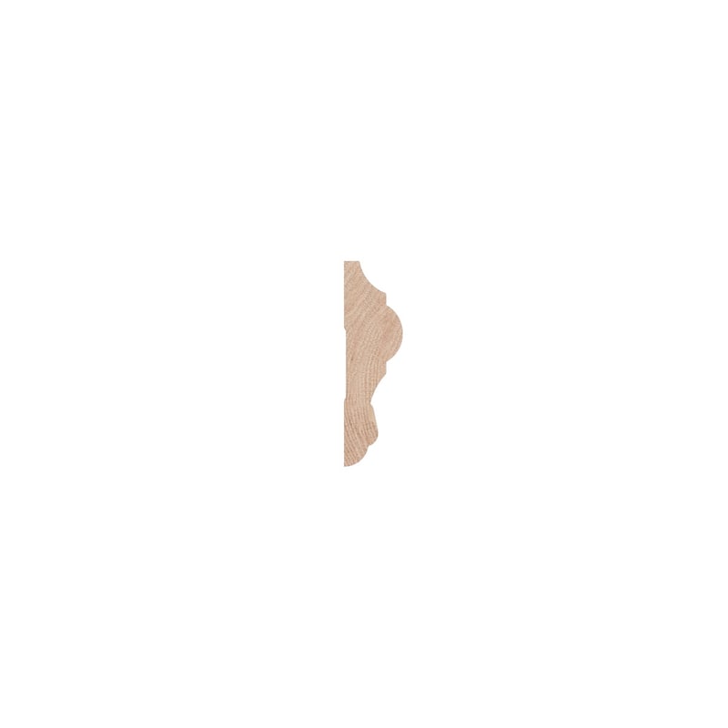 WM397 1-in D x 3-1/2-in W x 96-in L Americraft Solid Hardwood Stain Grade Chair Rail Moulding