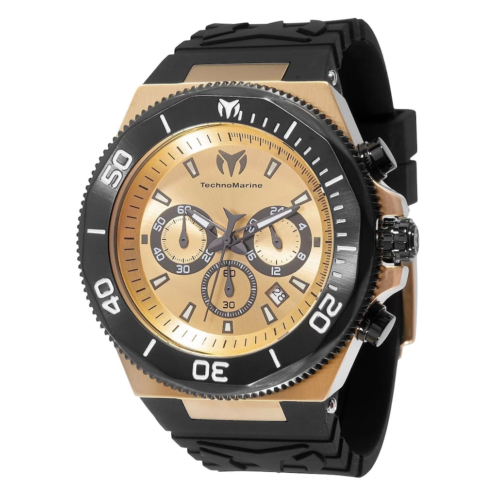 Technomarine Men's TM-224020 Manta Quartz Chronograph Gold, Gunmetal - Gold