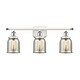 preview thumbnail 43 of 79, Innovations Lighting Ballston Urban Bell - 3 Light 26" Bath Vanity Light Silver Plated Mercury/White and Polished Chrome Finish