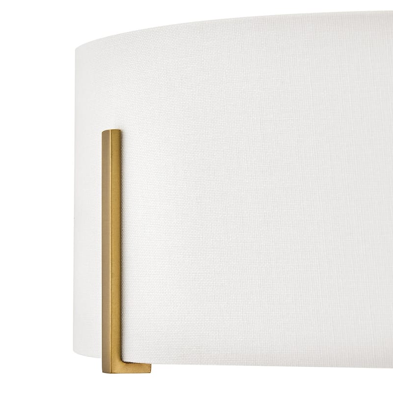 Hinkley Lighting 47571 Halle 3 Light 15" Wide Semi-Flush Drum Ceiling