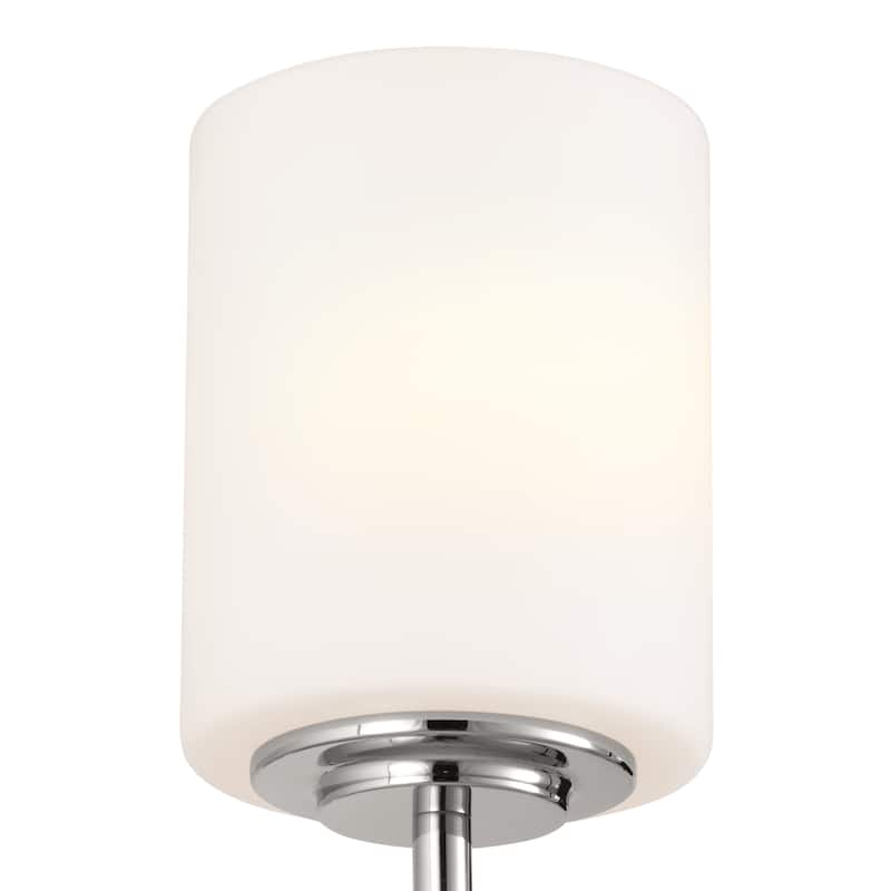 Kichler Lighting Ali 1-Light Polished Nickel Wall Sconce with Glass Shade - 14.5 in